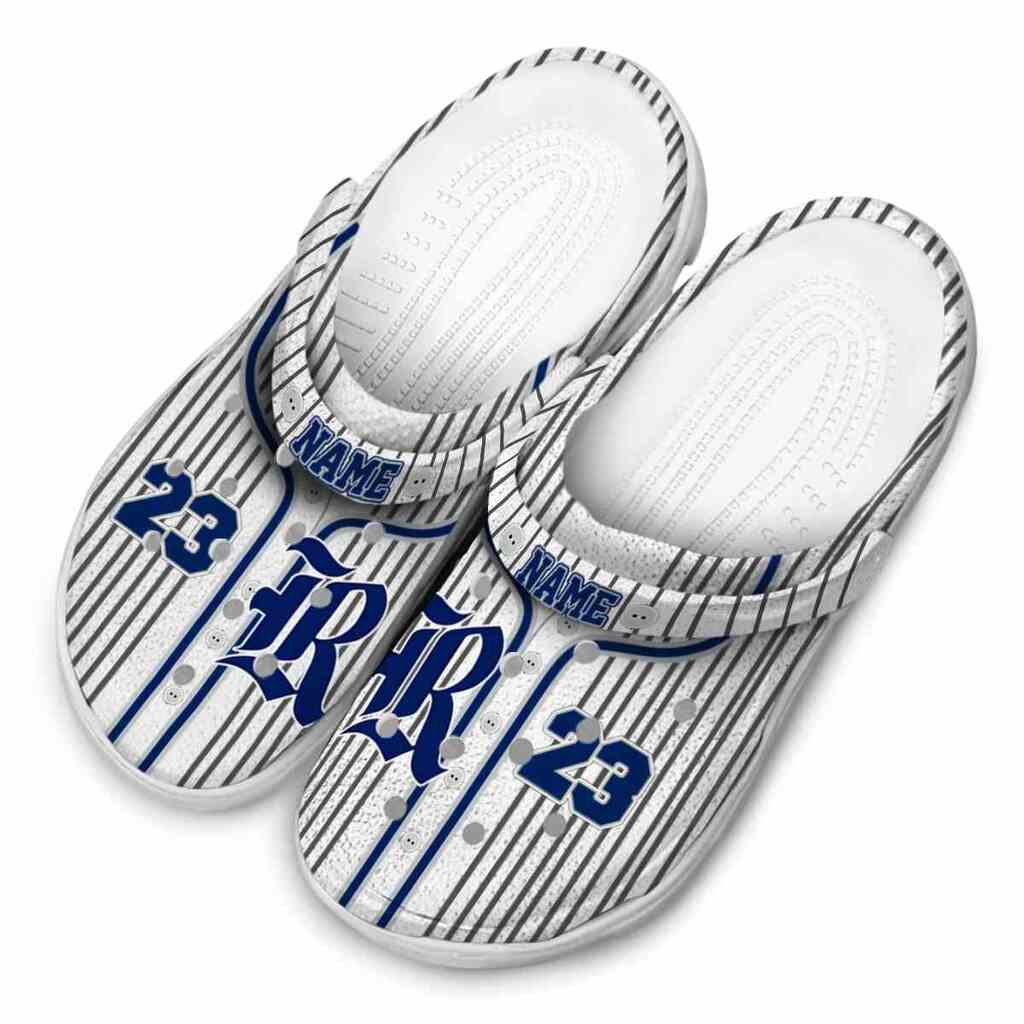 Custom Rice Owls Pinstripe Pattern ClogTVC1801717 - Image 4
