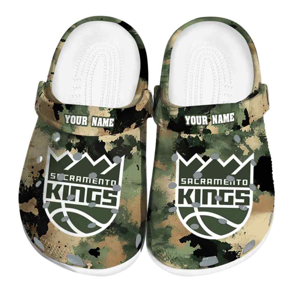 Custom Sacramento Kings Camouflage Craze ClogTVC1801691