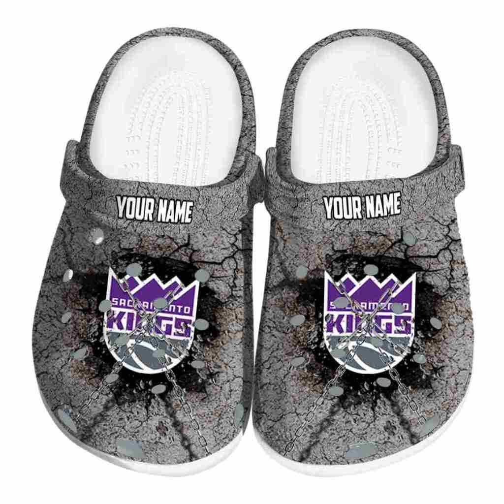 Custom Sacramento Kings Cracked Ground Texture ClogTVC1801690