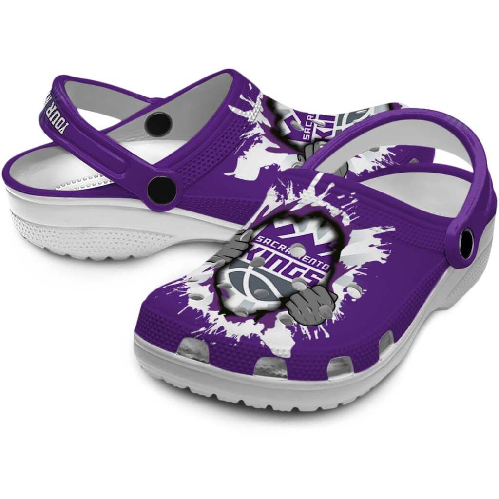 Custom Sacramento Kings Gripping Hand ClogTVC1801690 - Image 3