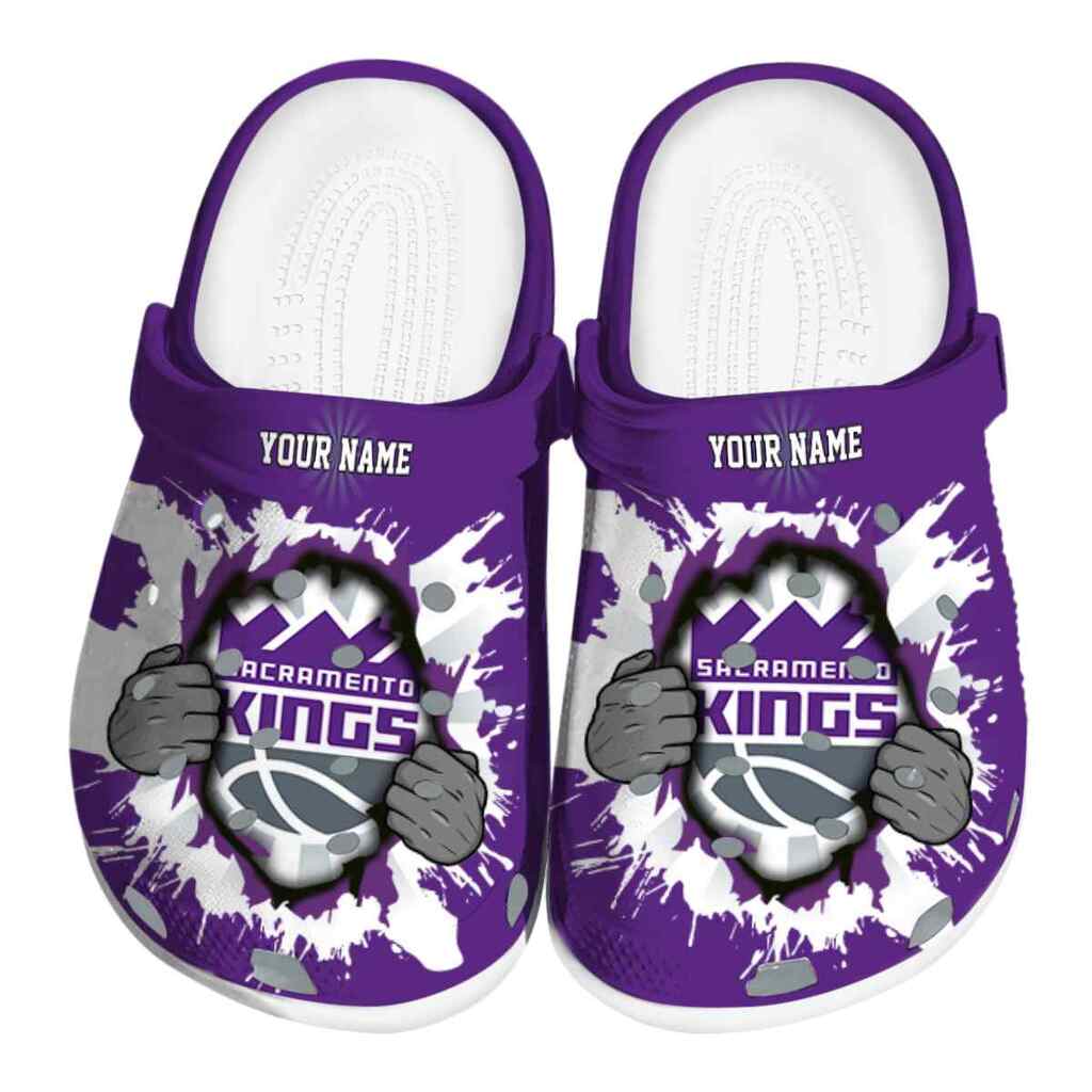 Custom Sacramento Kings Gripping Hand ClogTVC1801690