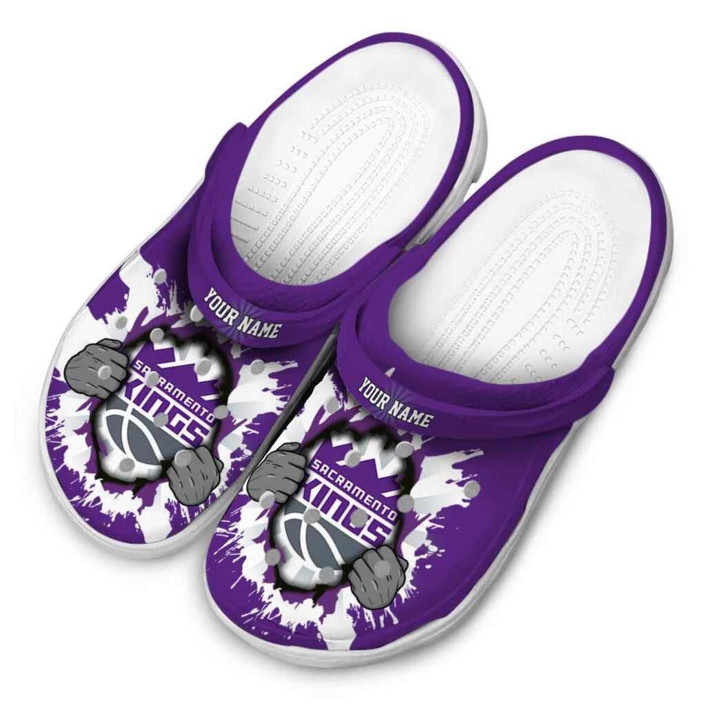 Custom Sacramento Kings Gripping Hand ClogTVC1801690 - Image 4