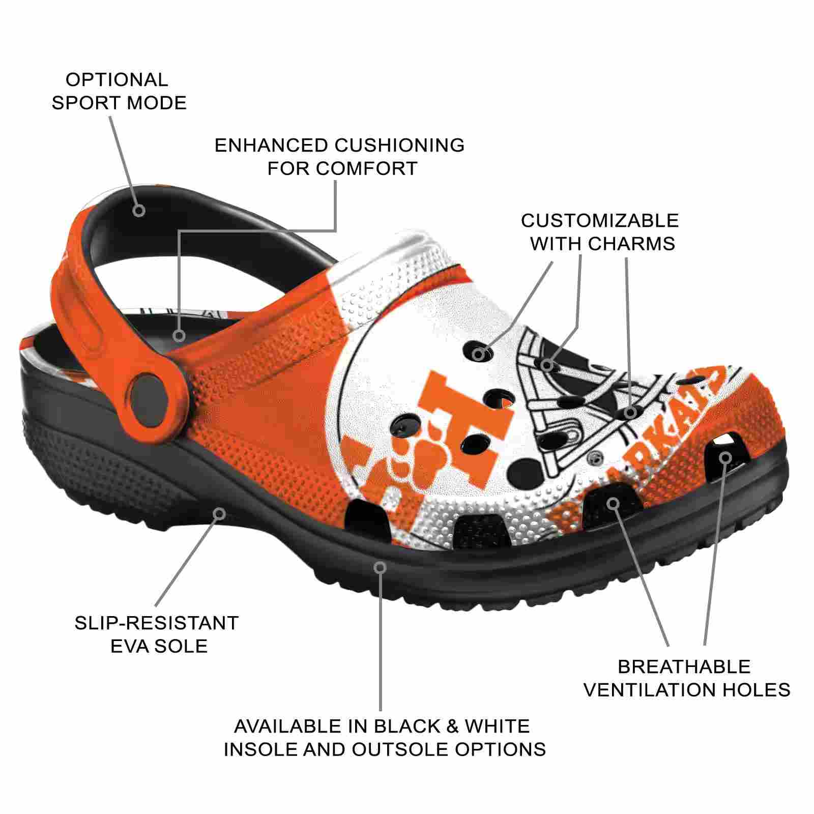 Custom Sam Houston Bearkats Football Helmet ClogTVC1801792 - Image 5