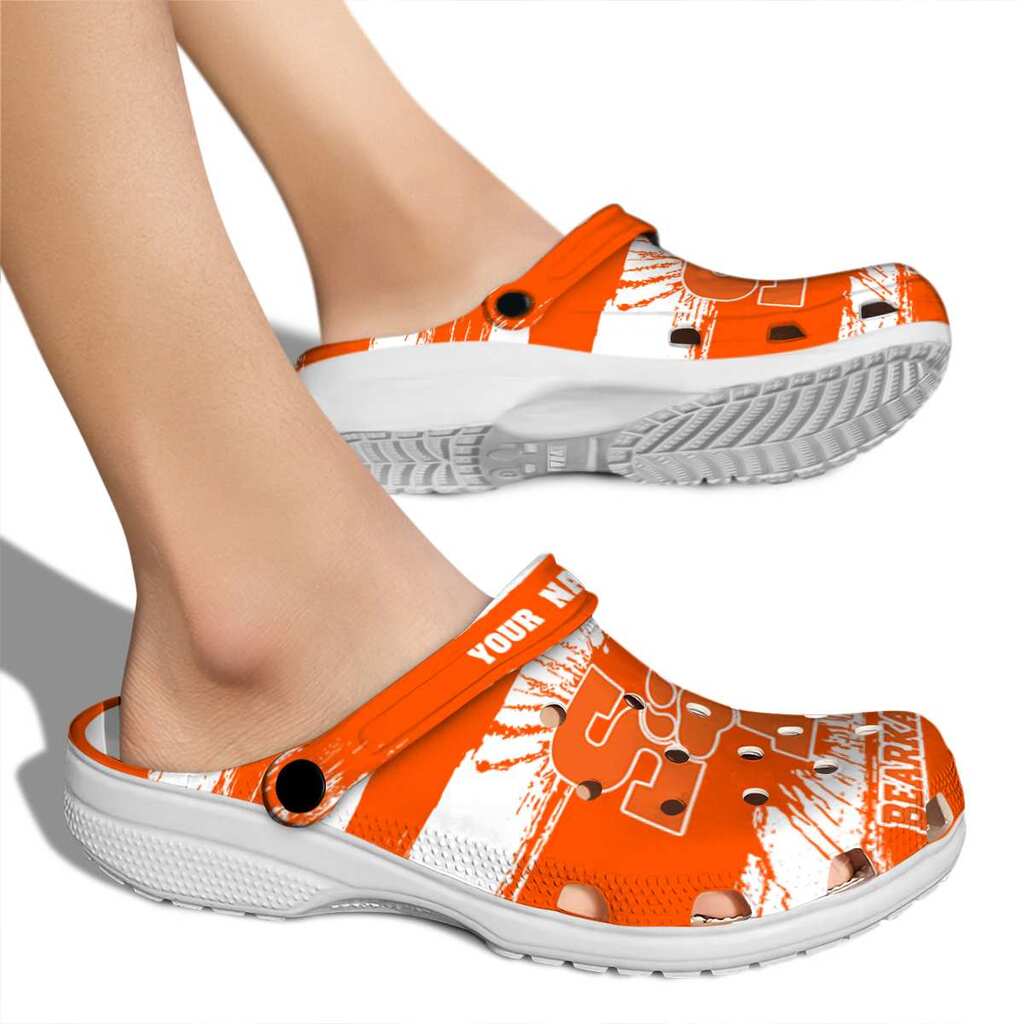 Custom Sam Houston Bearkats Paint Splatter Graphics ClogTVC1801725 - Image 2