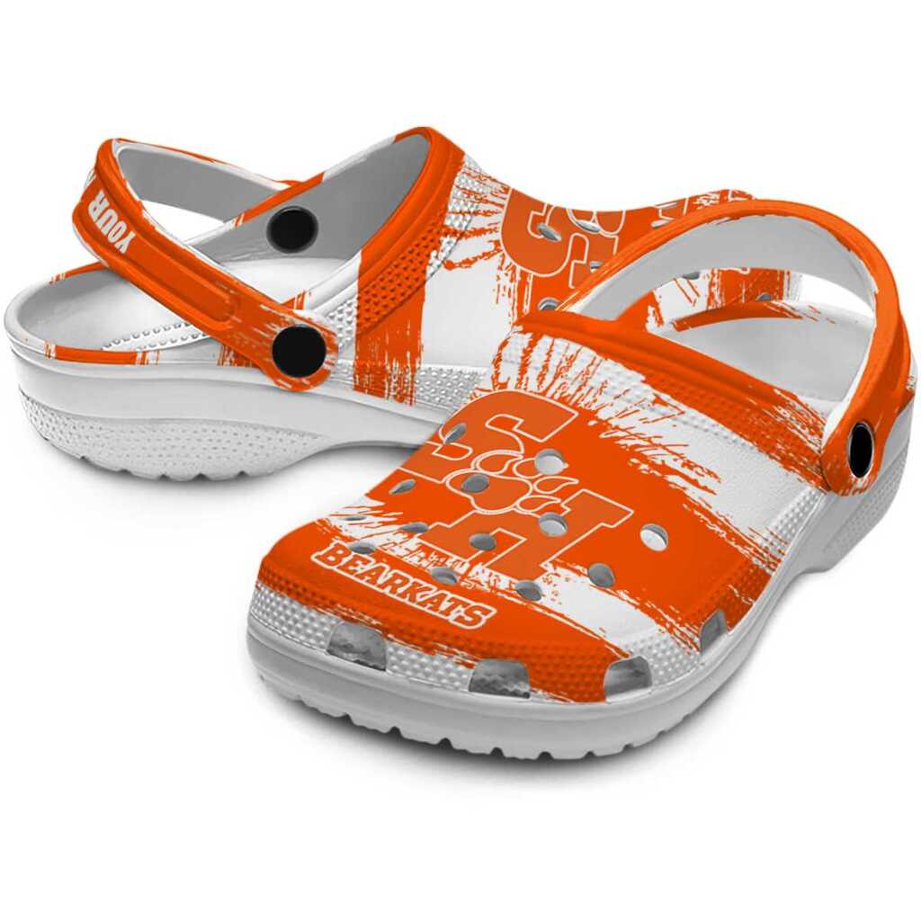 Custom Sam Houston Bearkats Paint Splatter Graphics ClogTVC1801725 - Image 3