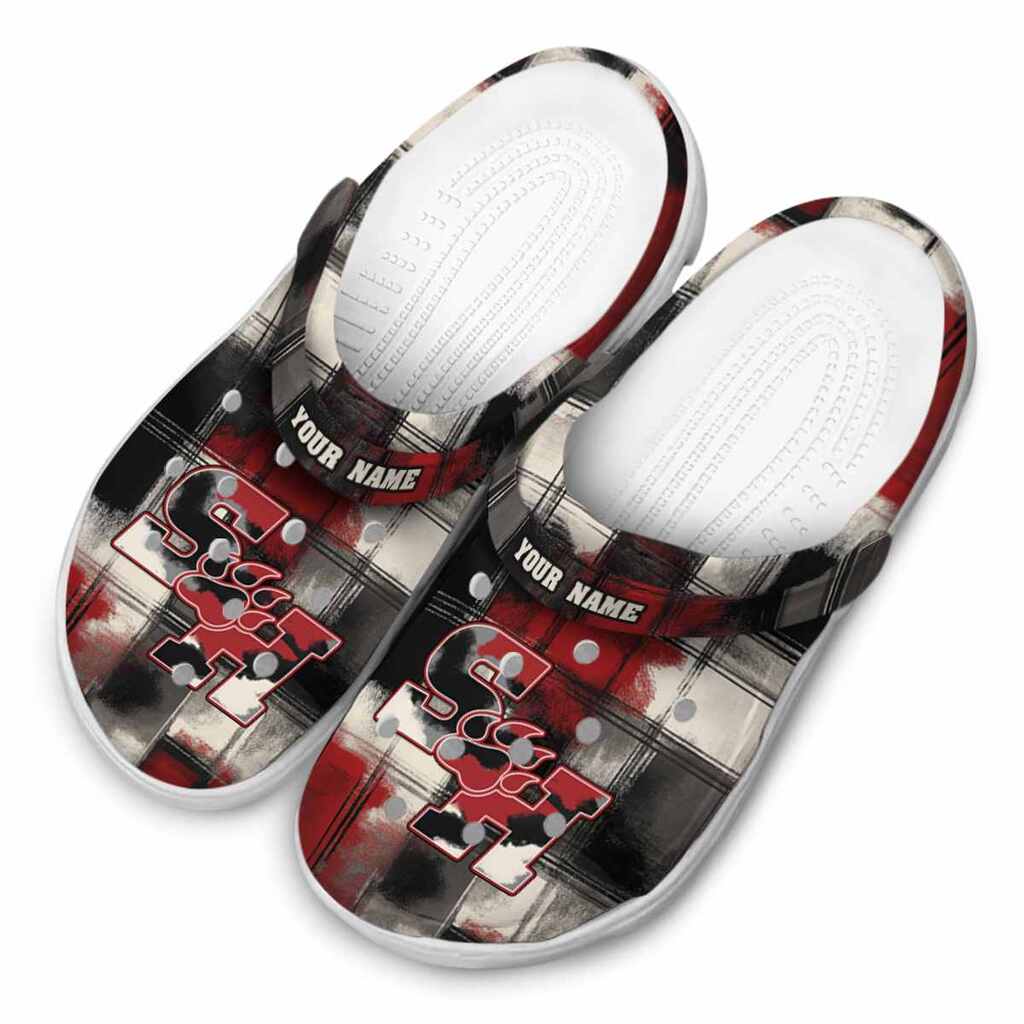 Custom Sam Houston Bearkats Plaid Fusion ClogTVC1801768 - Image 4