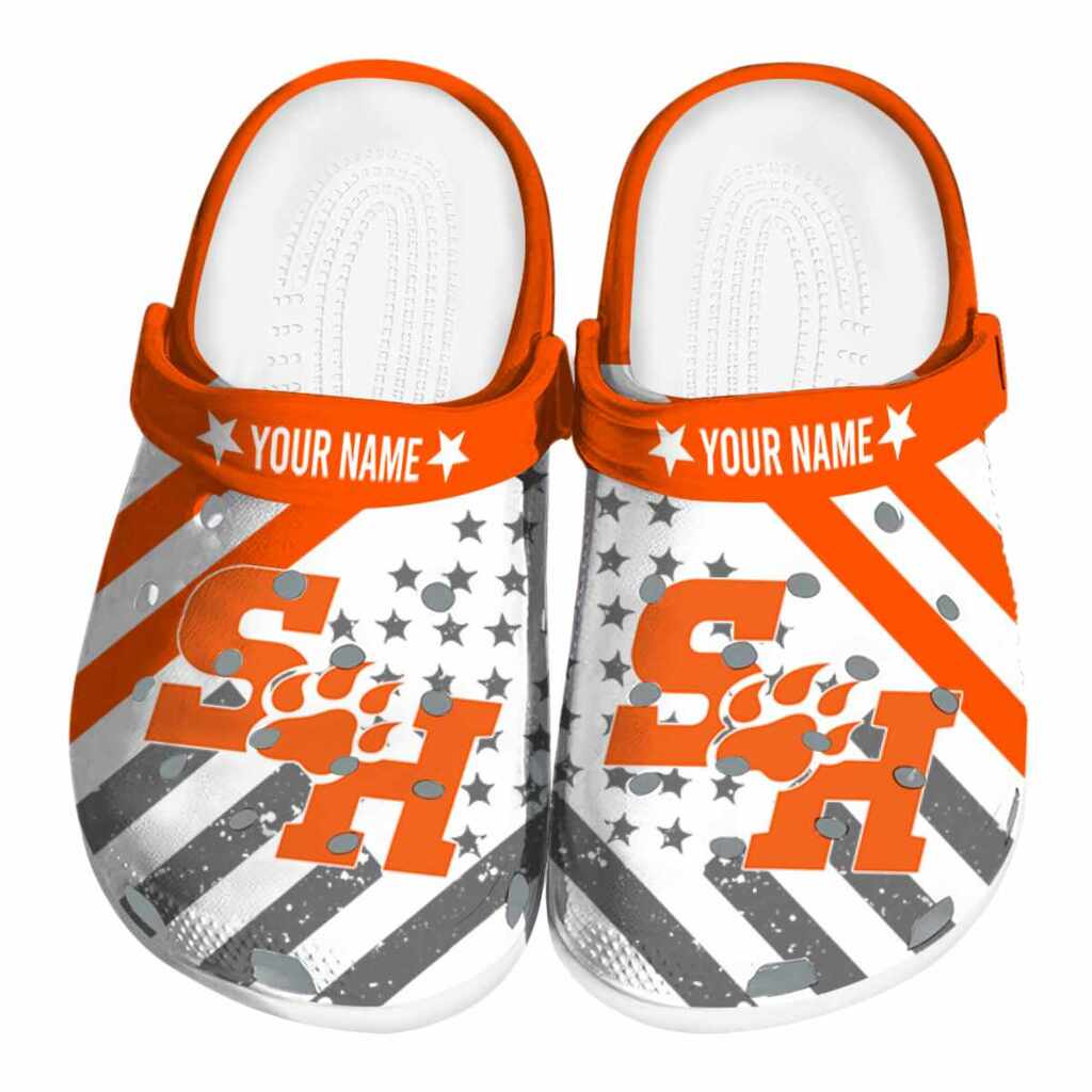 Custom Sam Houston Bearkats Star-Spangled Graphic ClogTVC1801823