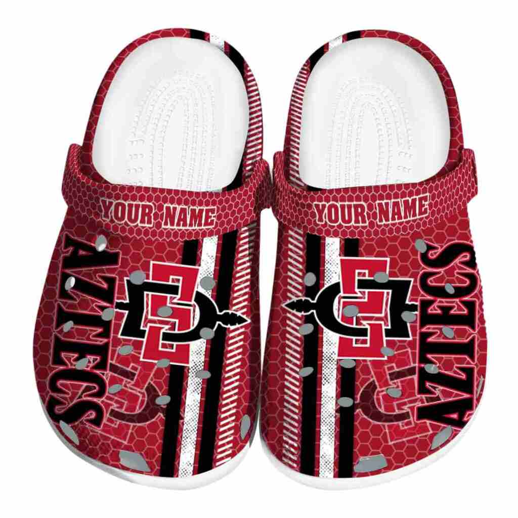 Custom San Diego State Aztecs Contrasting Stripes ClogTVC1801725