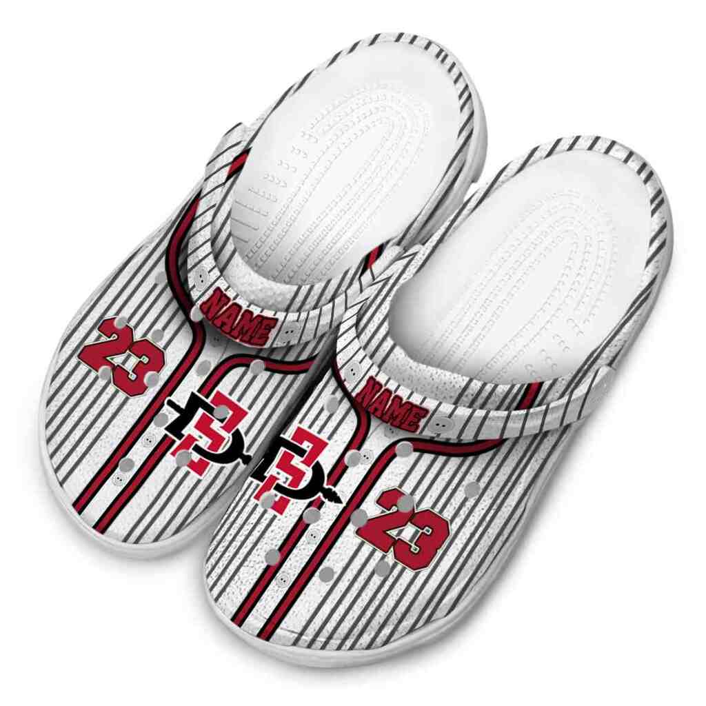 Custom San Diego State Aztecs Pinstripe Pattern ClogTVC1801717 - Image 4