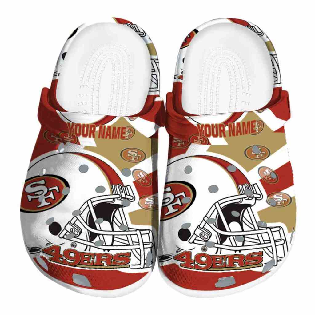 Custom San Francisco 49ers Football Helmet ClogTVC180132