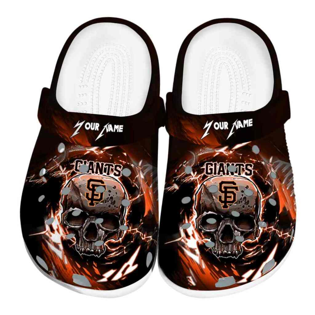 Custom San Francisco Giants Gothic Skull ClogTVC180135