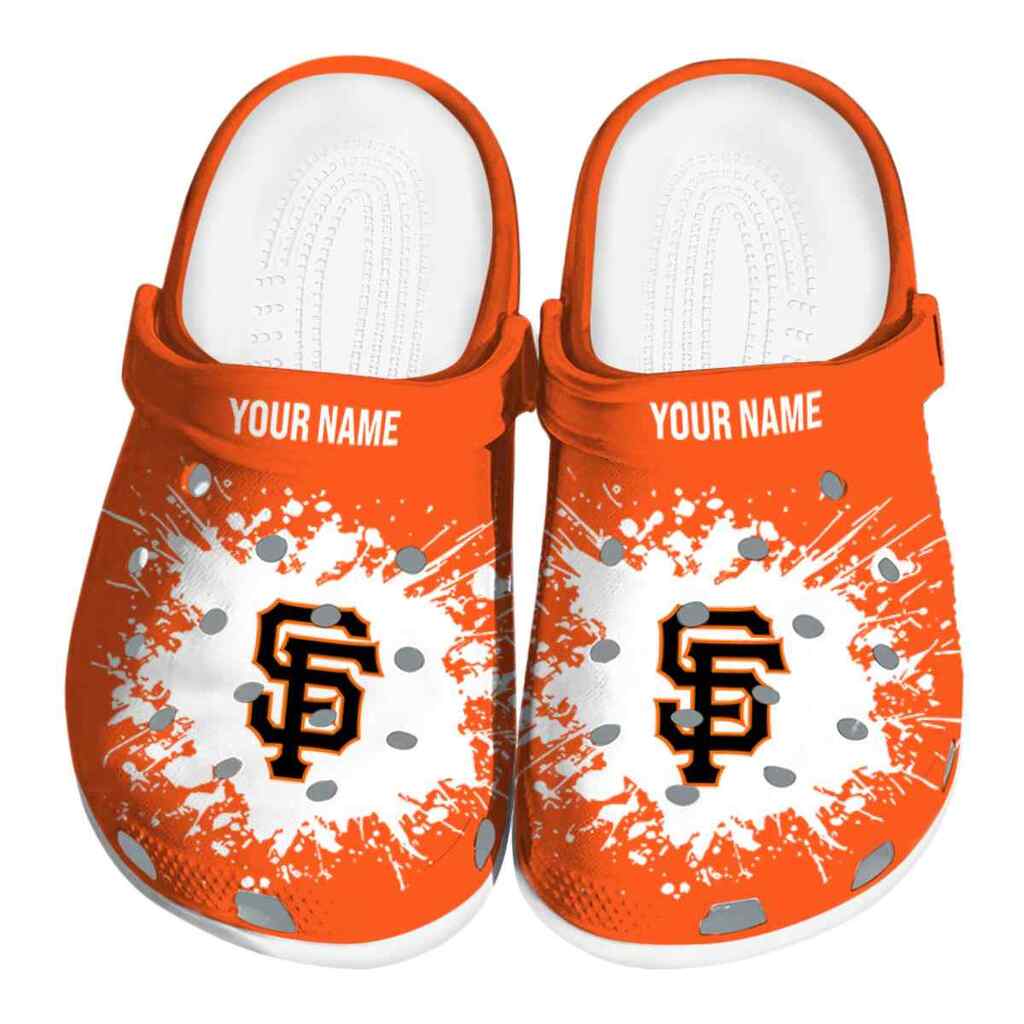 Custom San Francisco Giants Splatter Background ClogTVC180138