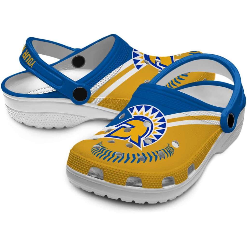 Custom San Jose State Spartans Baseball Motif ClogTVC1801802 - Image 3