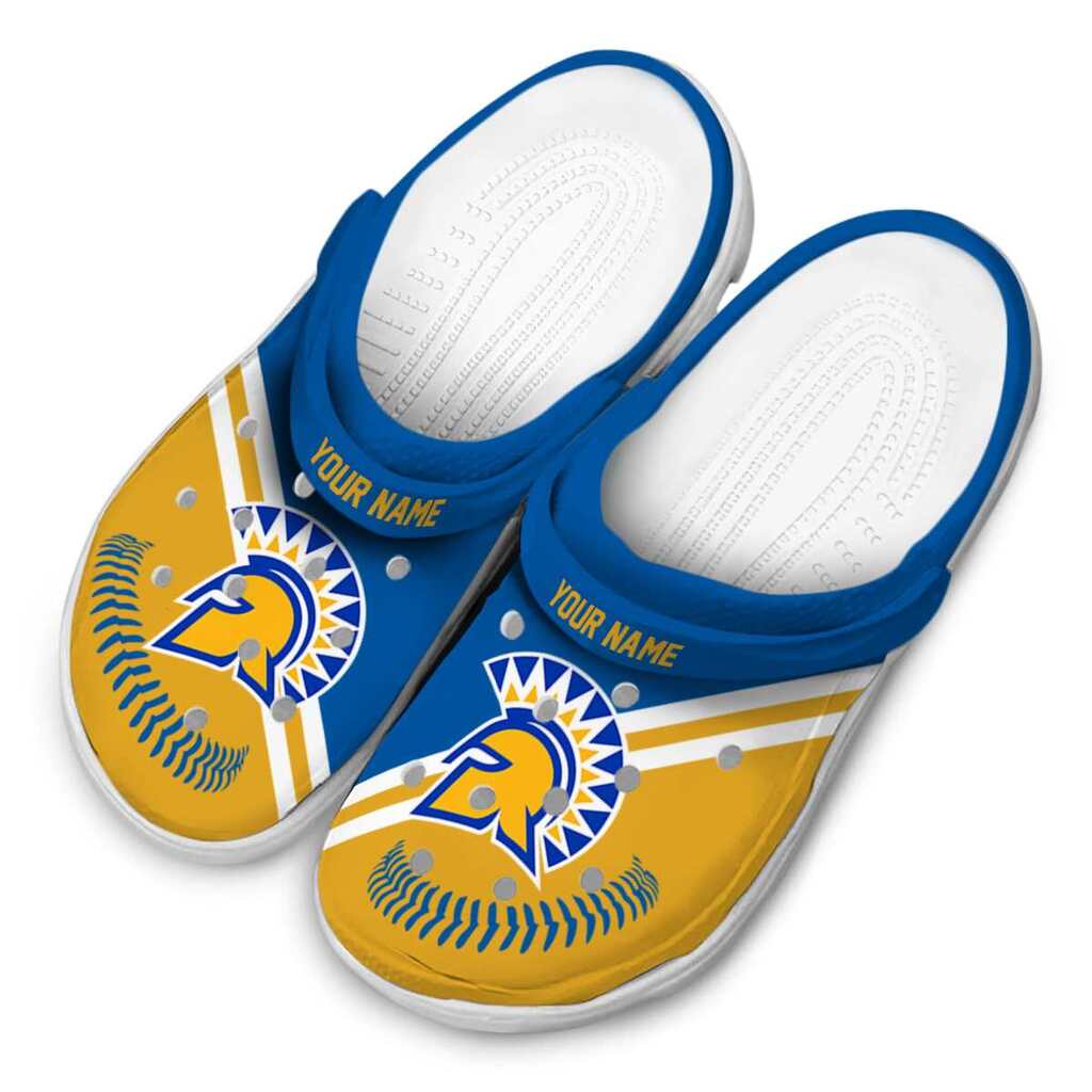 Custom San Jose State Spartans Baseball Motif ClogTVC1801802 - Image 4