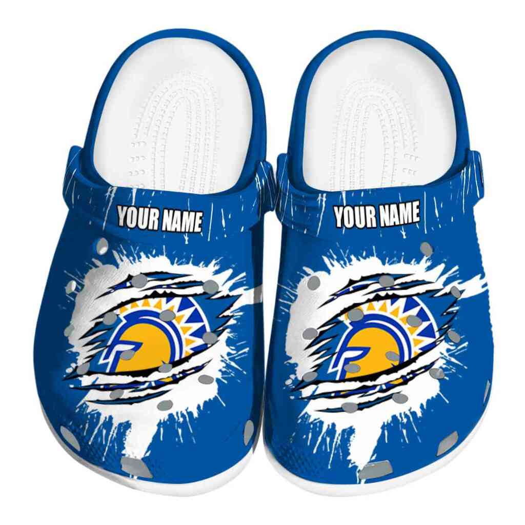 Custom San Jose State Spartans Splash Motif Background ClogTVC1801725