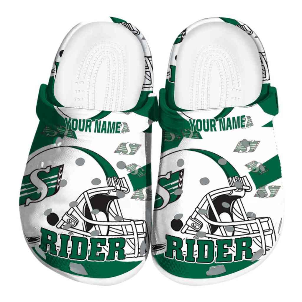Custom Saskatchewan Roughriders Football Helmet ClogTVC1801791