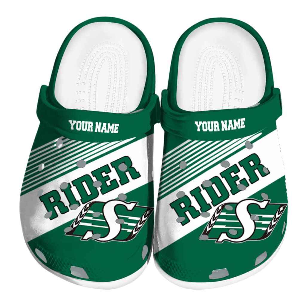 Custom Saskatchewan Roughriders Vibrant Dual-Tone ClogTVC1801794