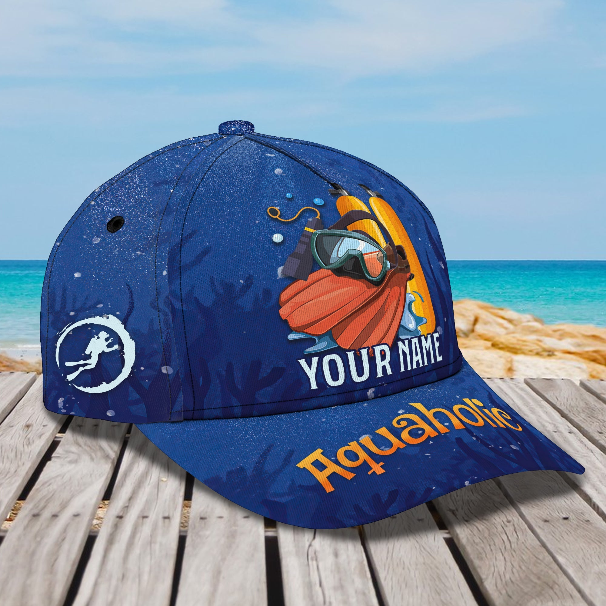 Custom Scuba Diving Cap - Personalized Classic Gift Trucker Hats Custom Hats Gifts For Men & Women