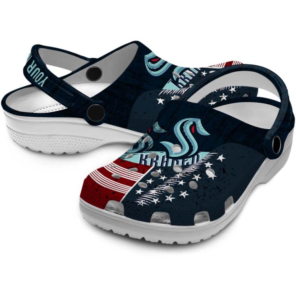 Custom Seattle Kraken Star-Spangled Side Pattern ClogTVC1801852 - Image 3