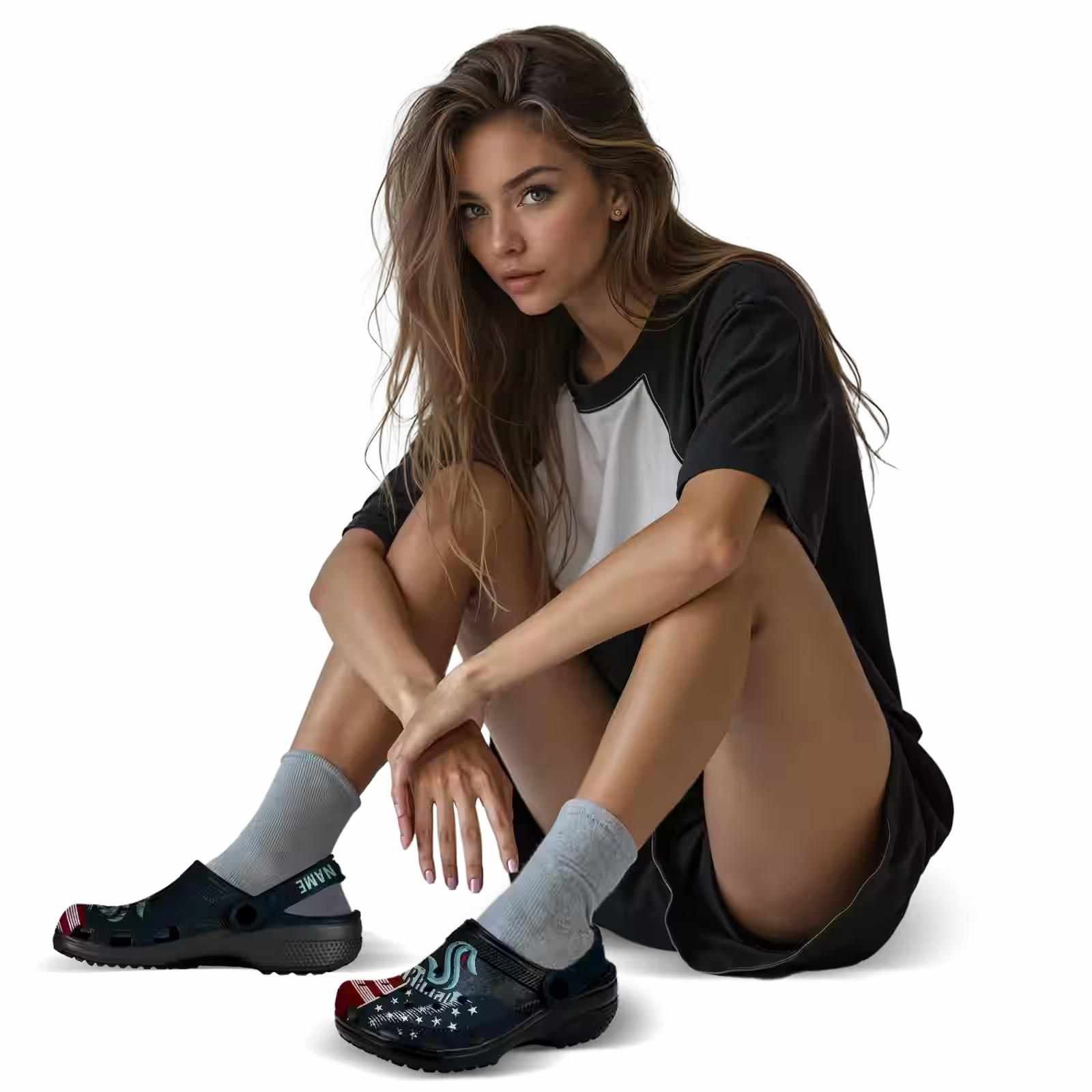 Custom Seattle Kraken Star-Spangled Side Pattern ClogTVC1801852 - Image 6