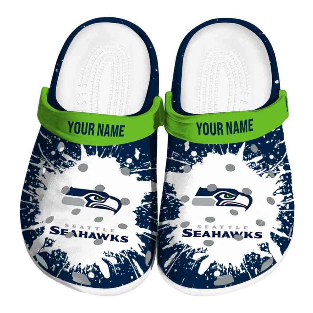 Custom Seattle Seahawks Splash Art ClogTVC180139
