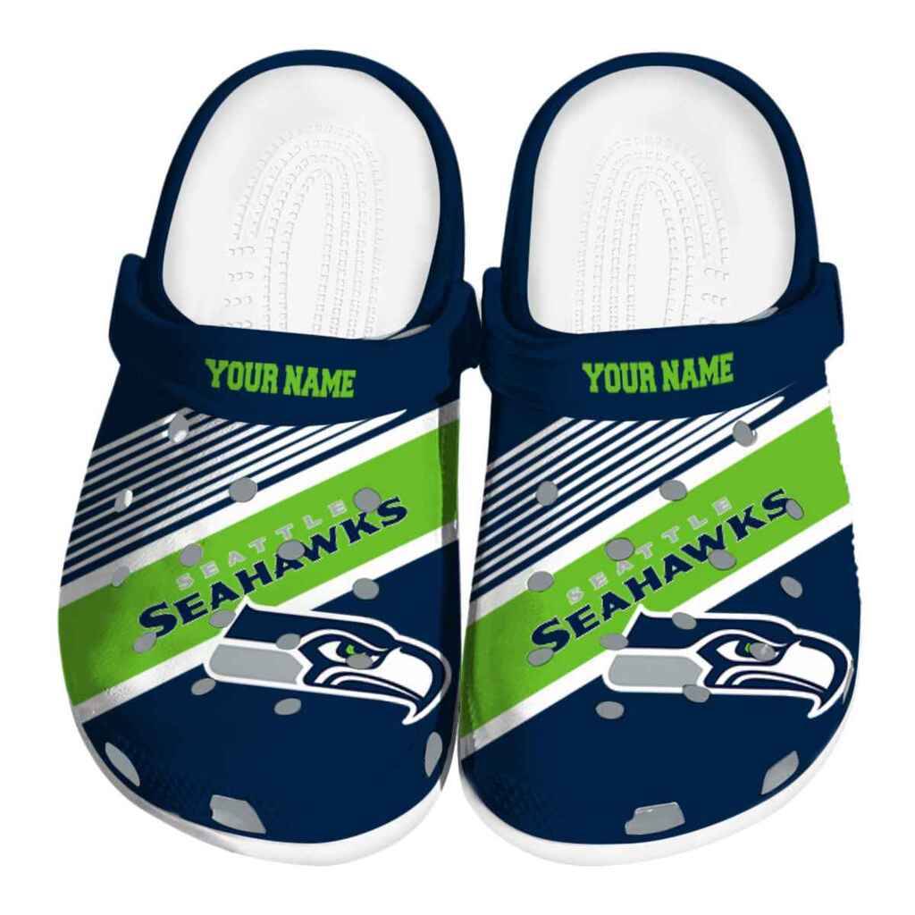 Custom Seattle Seahawks Vibrant Dual-Tone ClogTVC180139
