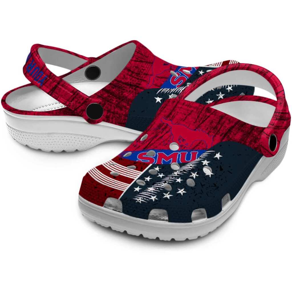 Custom SMU Mustangs Star-Spangled Side Pattern ClogTVC1801726 - Image 3