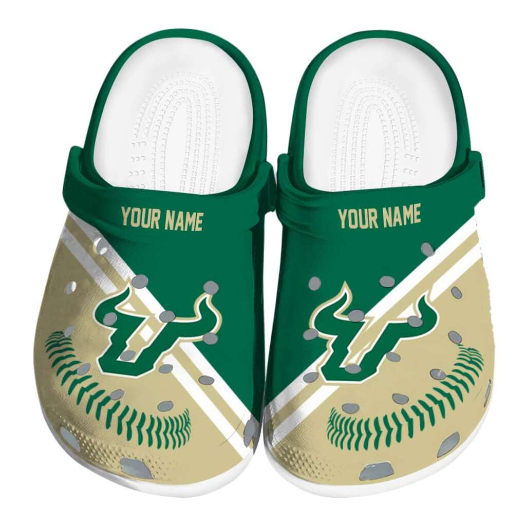 Custom South Florida Bulls Baseball Motif ClogTVC1801790