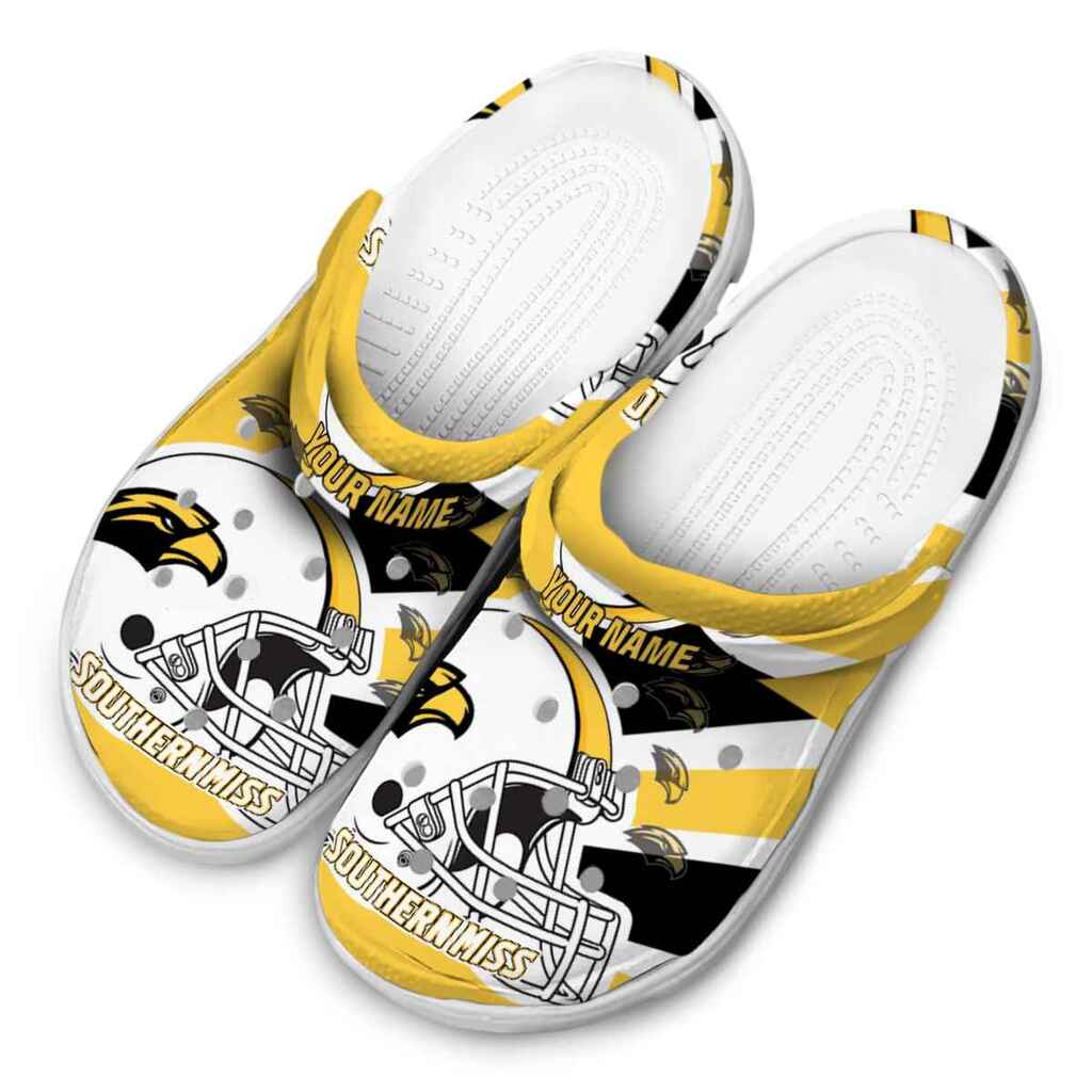 Custom Southern Miss Golden Eagles Football Helmet ClogTVC1801791 - Image 4
