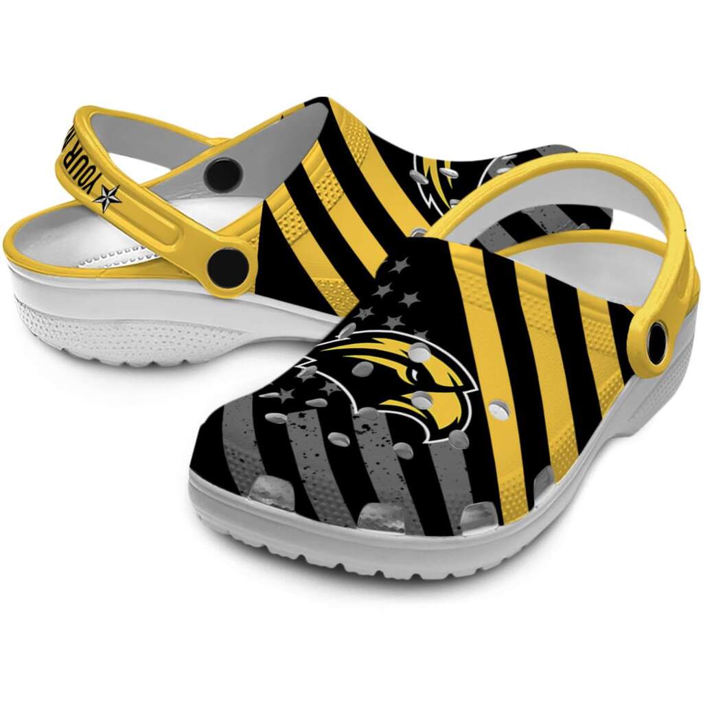 Custom Southern Miss Golden Eagles Star-Spangled Graphic ClogTVC1801821 - Image 3