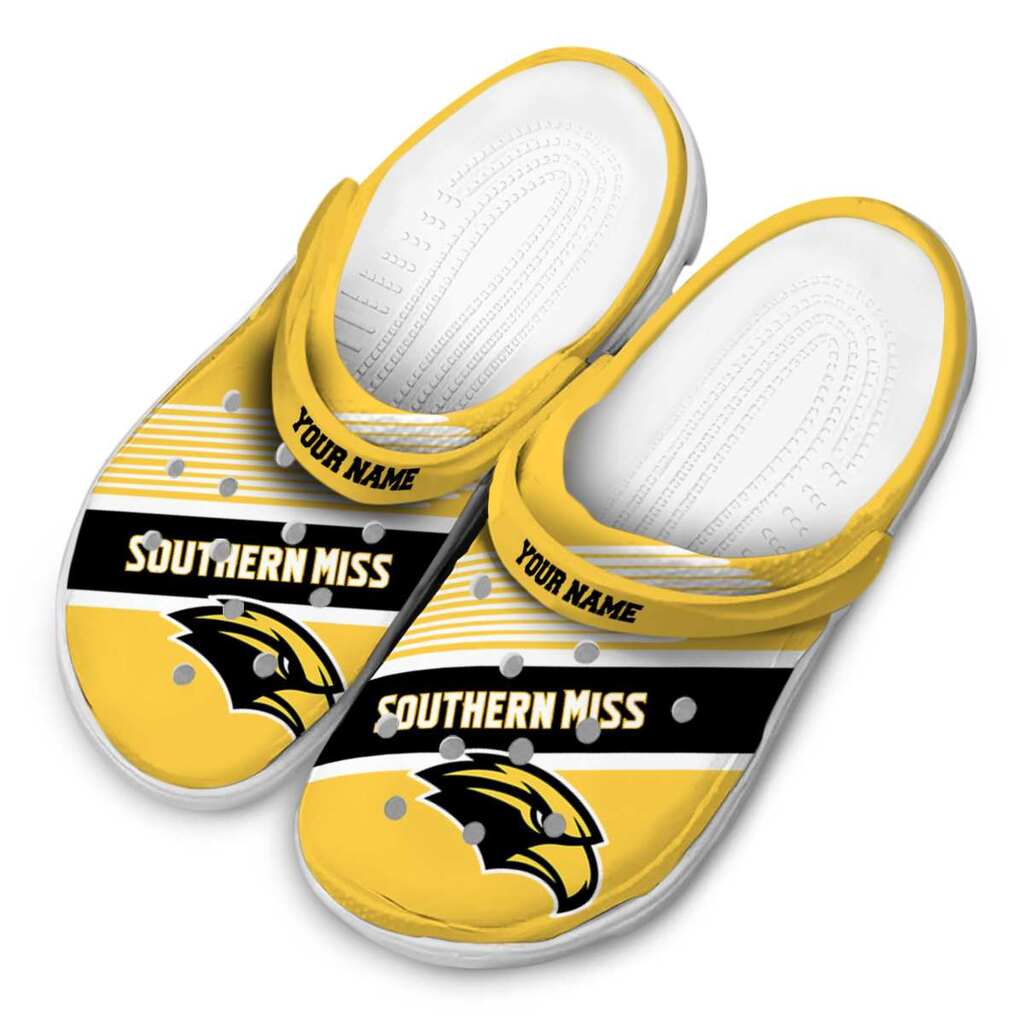 Custom Southern Miss Golden Eagles Vibrant Dual-Tone ClogTVC1801795 - Image 4