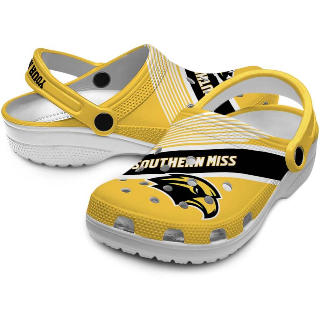 Custom Southern Miss Golden Eagles Vibrant Dual-Tone ClogTVC1801795 - Image 3