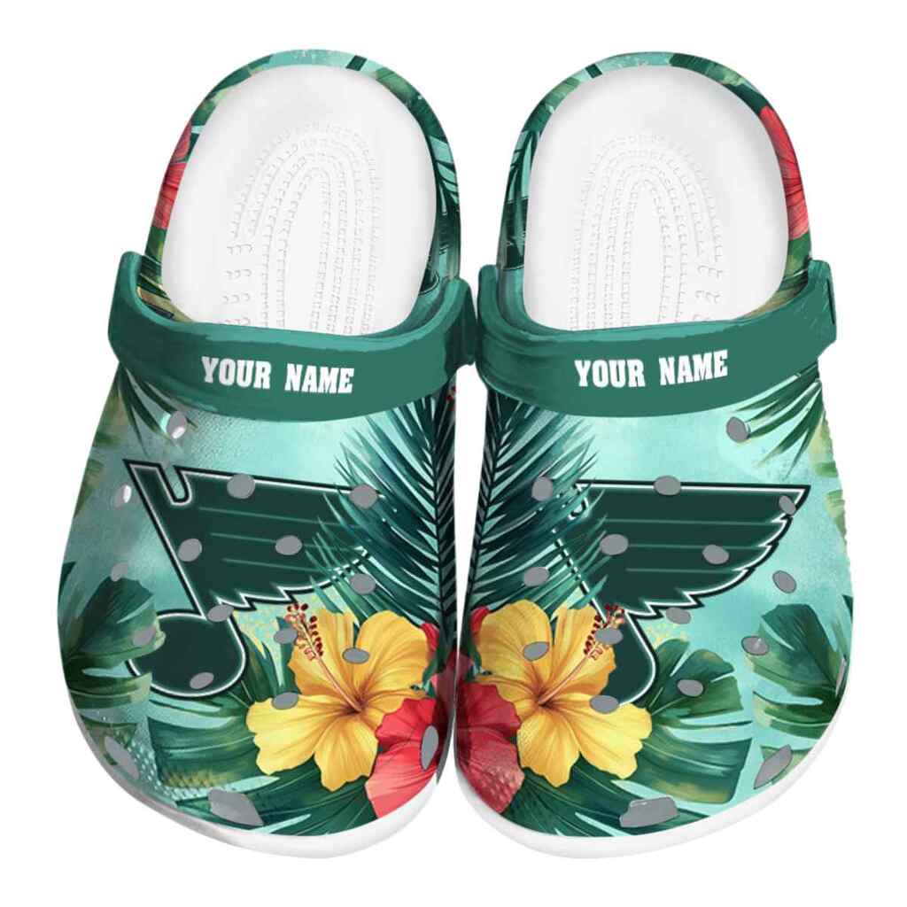Custom St. Louis Blues Tropical Vibes ClogTVC1801910