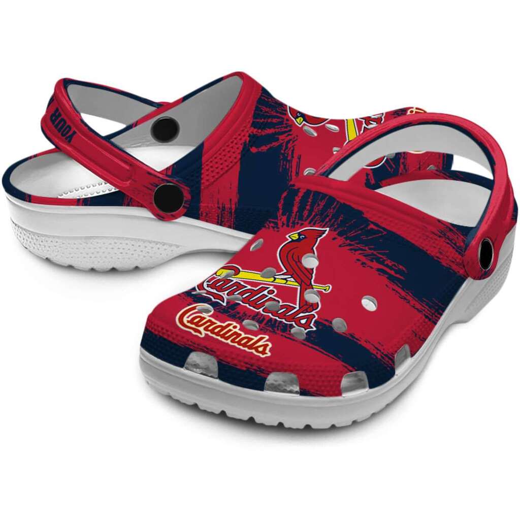 Custom St. Louis Cardinals Paint Splatter Graphics ClogTVC180139 - Image 3