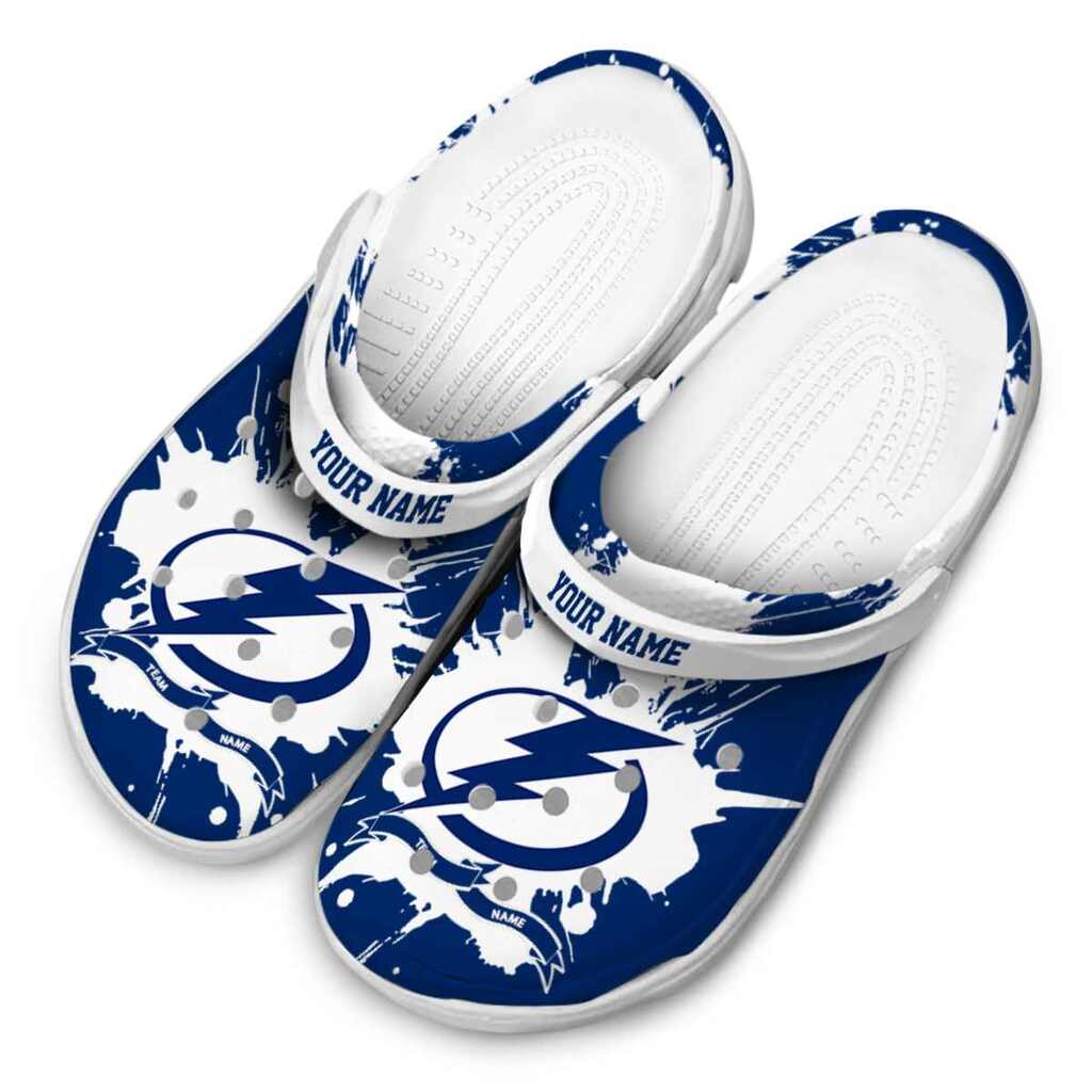 Custom Tampa Bay Lightning Splatter Pattern ClogTVC1801861 - Image 4
