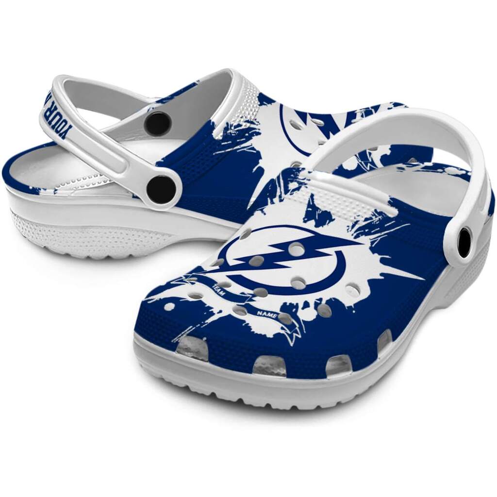 Custom Tampa Bay Lightning Splatter Pattern ClogTVC1801861 - Image 3