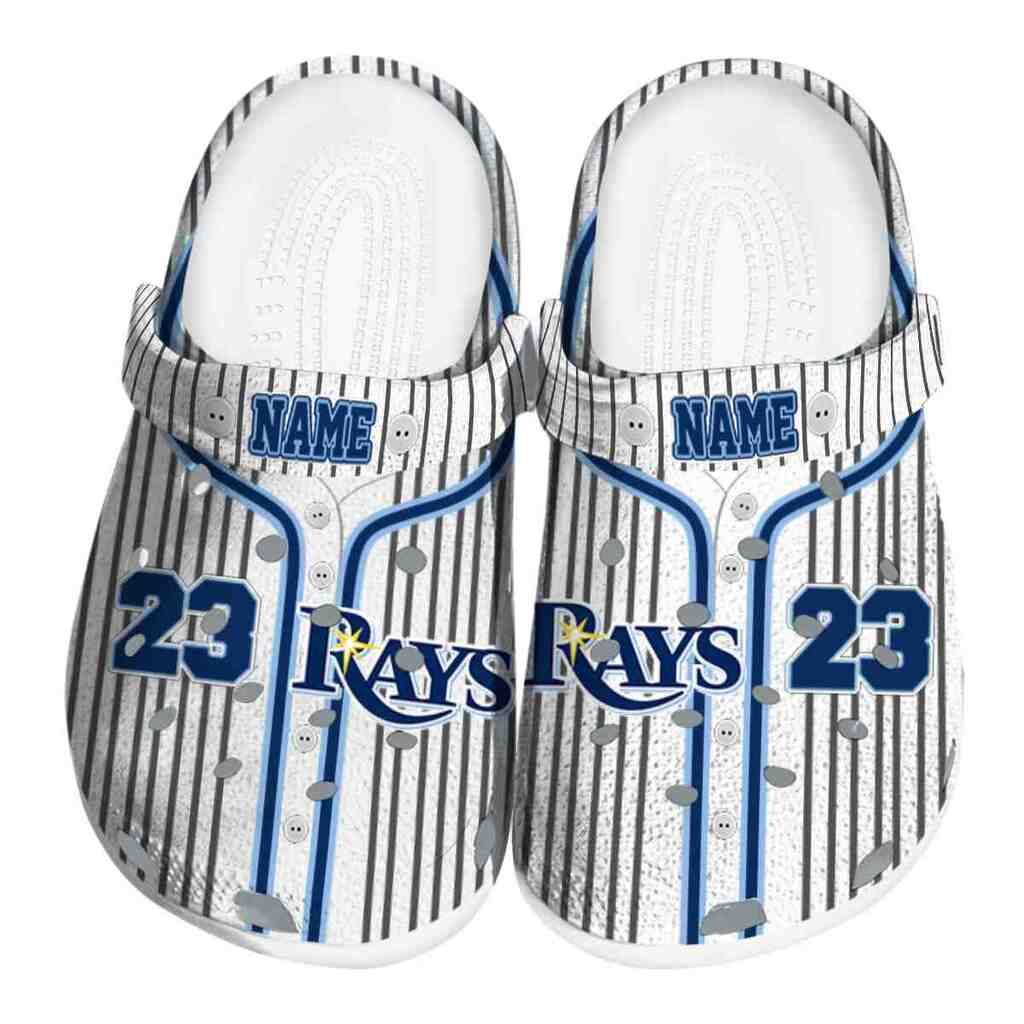 Custom Tampa Bay Rays Pinstripe Pattern ClogTVC180166