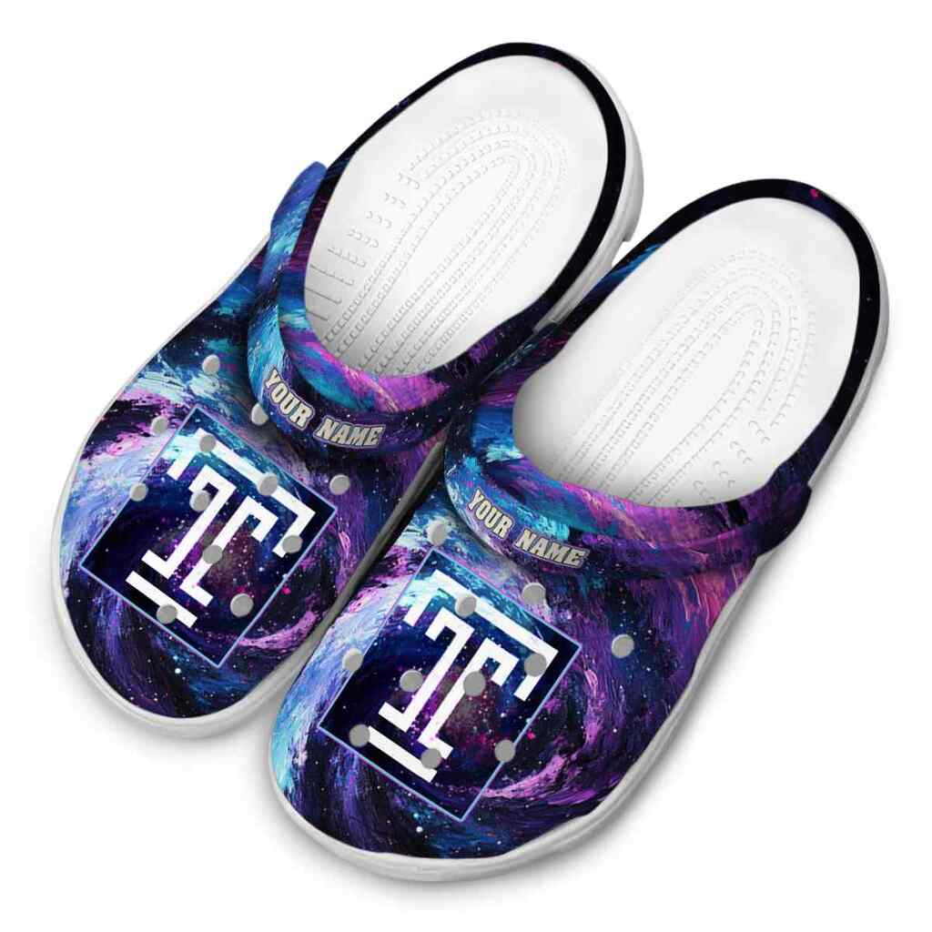 Custom Temple Owls Galaxy Swirl ClogTVC1801704 - Image 4