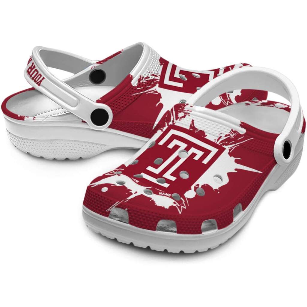 Custom Temple Owls Splatter Pattern ClogTVC1801726 - Image 3