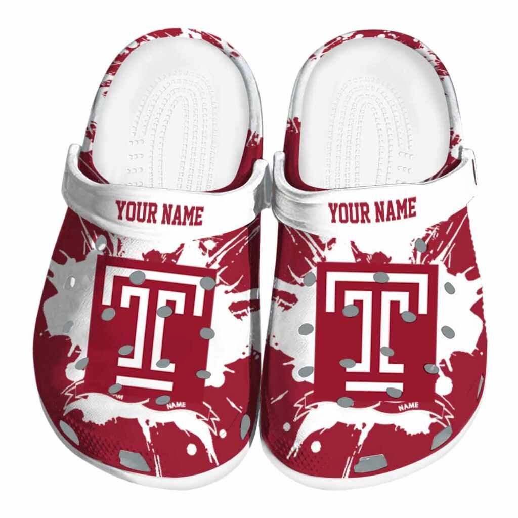Custom Temple Owls Splatter Pattern ClogTVC1801726