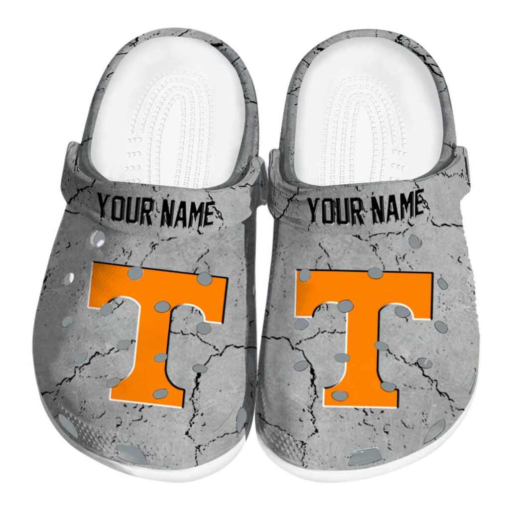 Custom Tennessee Volunteers Cracked Texture ClogTVC180168