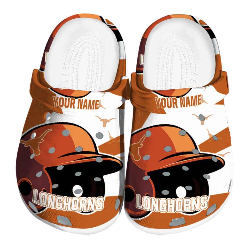 Custom Texas Longhorns Baseball Helmet ClogTVC180167