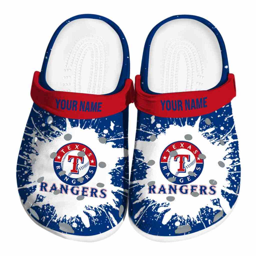 Custom Texas Rangers Splash Art ClogTVC180157