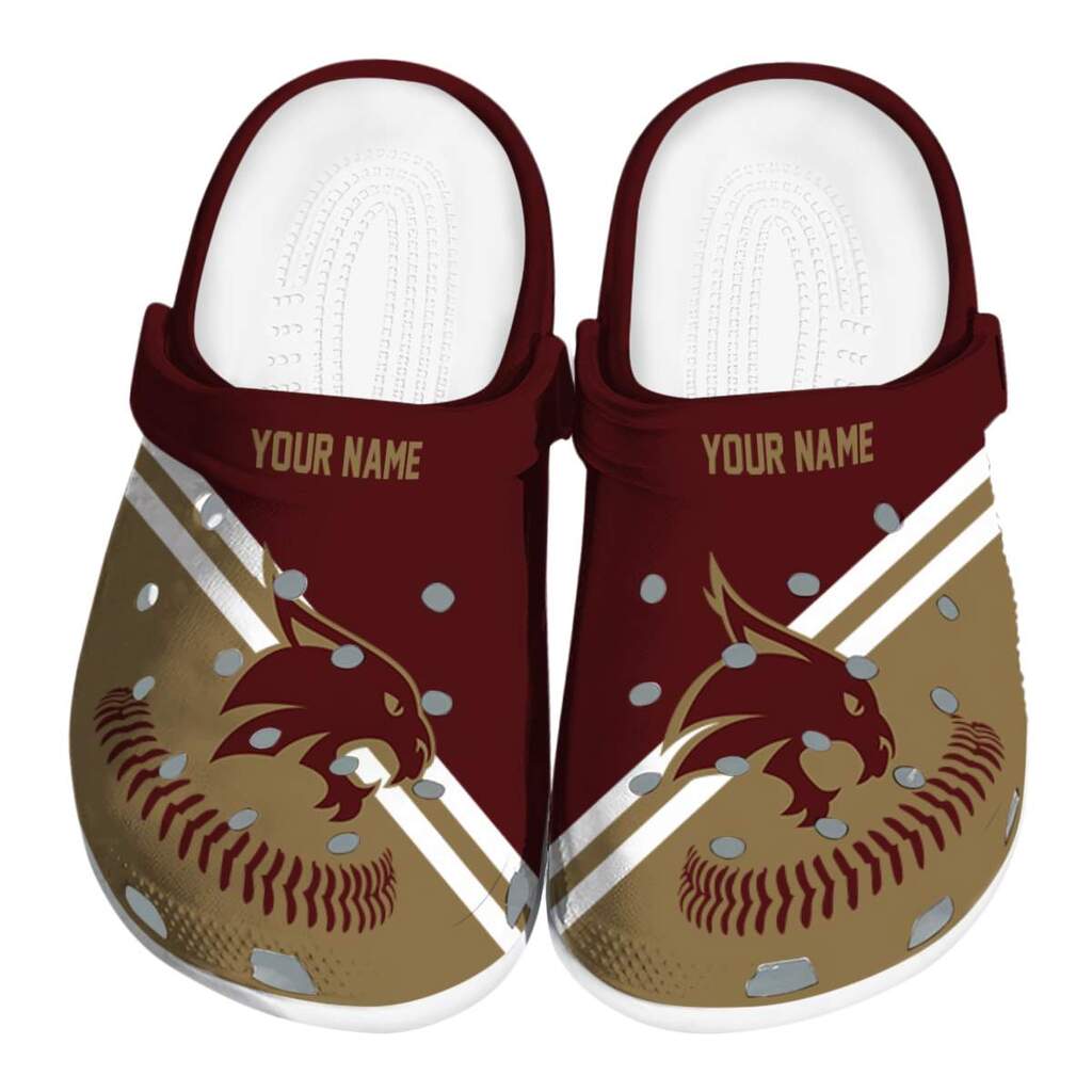 Custom Texas State Bobcats Baseball Motif ClogTVC1801791