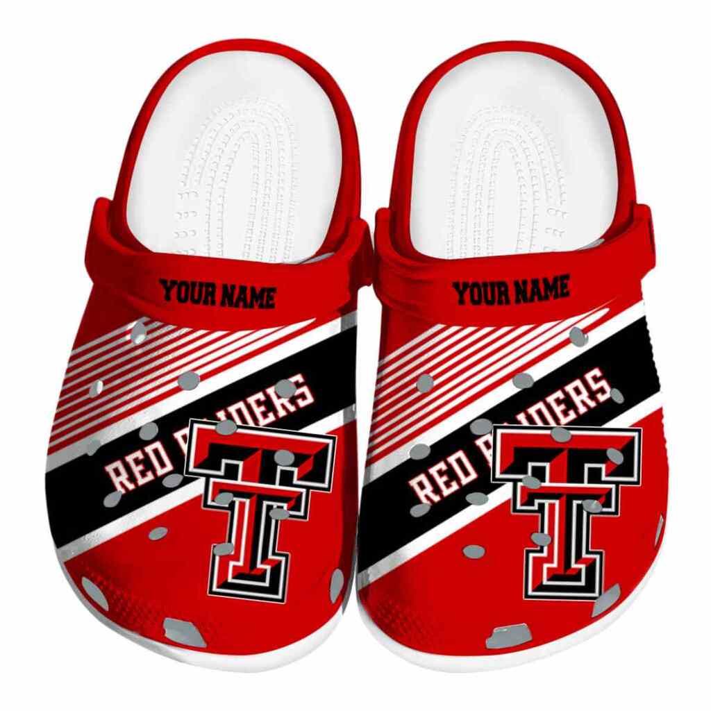 Custom Texas Tech Red Raiders Vibrant Dual-Tone ClogTVC180155