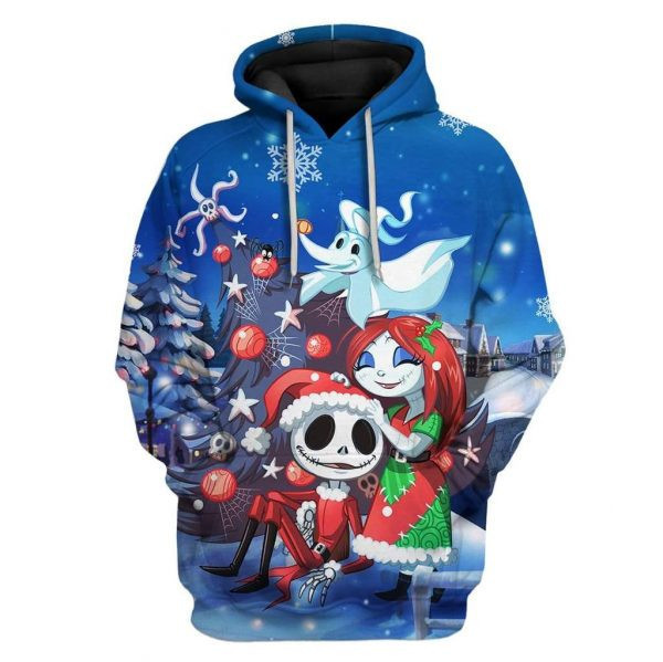 Custom The Nightmare Before Christmas Art Zero 3D All Over Print Hoodie, Zip Hoodie