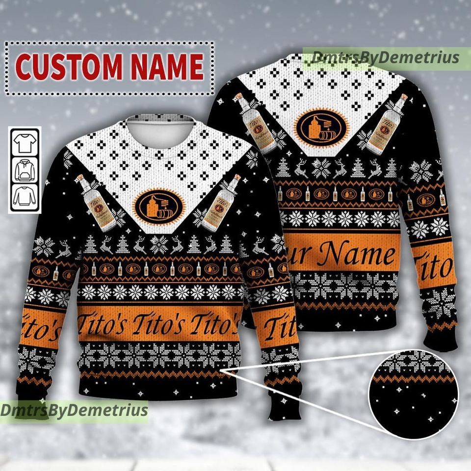 Custom Tito Handmade Ugly Christmas Sweater
