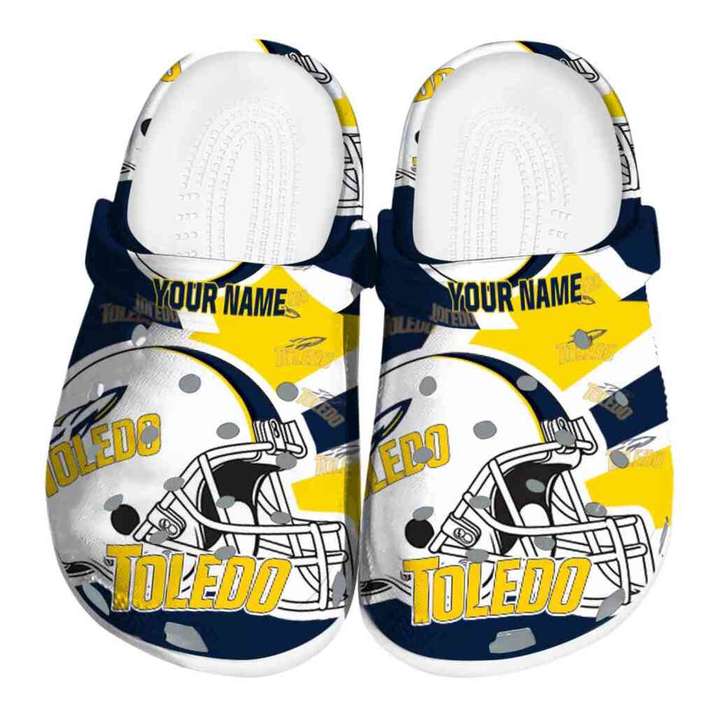 Custom Toledo Rockets Football Helmet ClogTVC1801791