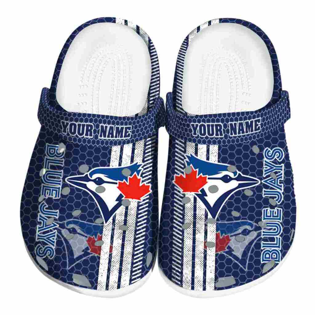 Custom Toronto Blue Jays Contrasting Stripes ClogTVC180157