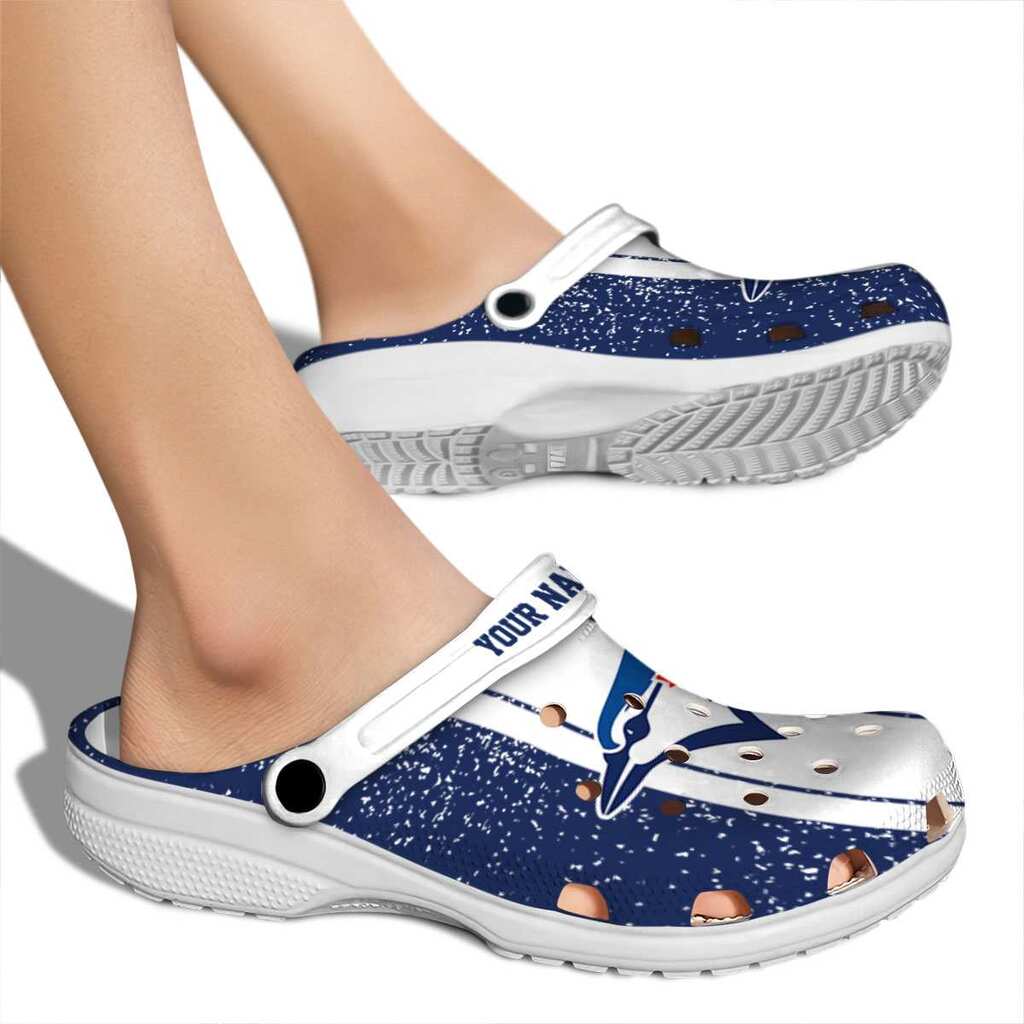 Custom Toronto Blue Jays Vertical Stripes ClogTVC180158 - Image 2